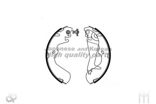 ASHUKI 1050-5150 Тормозные колодоки 