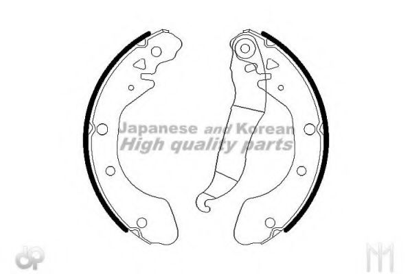 ASHUKI 1050-8090 Тормозные колодоки 