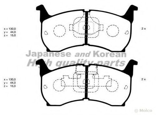 ASHUKI 1080-1003 Тормозные колодки для MAZDA 626 II (Мазда 626 2) ASHUKI 1080-1003 Тормозные колодки для MAZDA 626 II (Мазда 626 2)