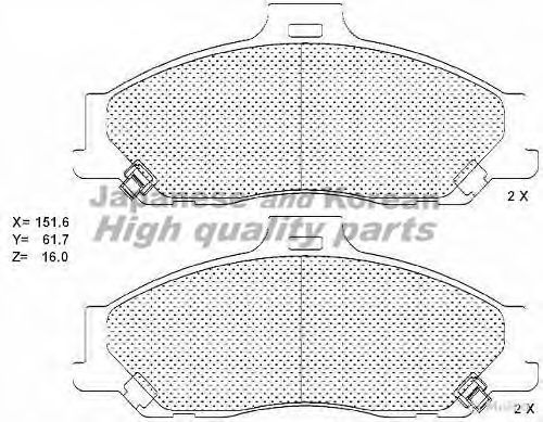 ASHUKI 1080-3503 Тормозные колодки для MAZDA PROCEED/DRIFTER (Мазда Просид/дрифтэр) ASHUKI 1080-3503 Тормозные колодки для MAZDA PROCEED/DRIFTER (Мазда Просид/дрифтэр)