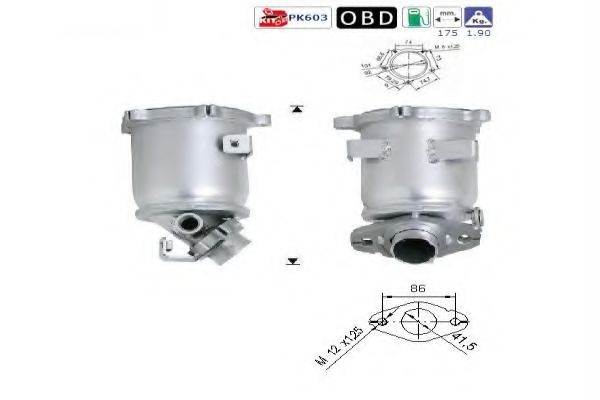 ASHUKI B513-12 Катализатор для HYUNDAI ATOZ (Хендай Атоз) ASHUKI B513-12 Катализатор для HYUNDAI ATOZ (Хендай Атоз)