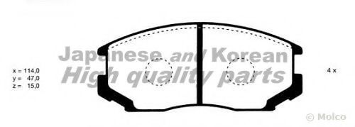 ASHUKI C003-04 Тормозные колодки для PROTON COMPACT (Протон Cомпаcт) ASHUKI C003-04 Тормозные колодки для PROTON COMPACT (Протон Cомпаcт)