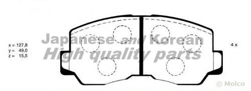 ASHUKI C005-01 Тормозные колодки для MITSUBISHI MONTERO (Митсубиши/митсубиси Монтэро) ASHUKI C005-01 Тормозные колодки для MITSUBISHI MONTERO (Митсубиши/митсубиси Монтэро)
