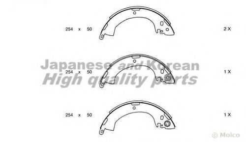 ASHUKI C016-01 Тормозные колодоки для MITSUBISHI LANCER IV (Митсубиши/митсубиси Ланcэр иv) ASHUKI C016-01 Тормозные колодоки для MITSUBISHI LANCER IV (Митсубиши/митсубиси Ланcэр иv)