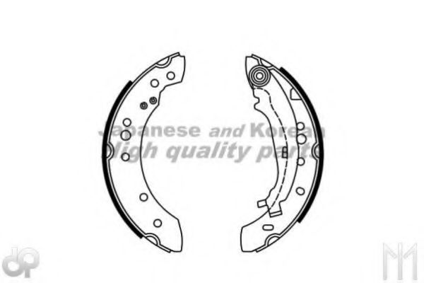 ASHUKI C016-16 Тормозные колодоки 