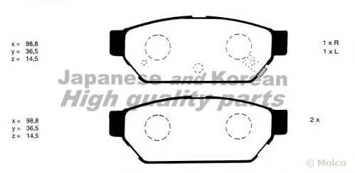 ASHUKI C017-01 Тормозные колодки для MITSUBISHI MIRAGE (Митсубиши/митсубиси Мирагэ) ASHUKI C017-01 Тормозные колодки для MITSUBISHI MIRAGE (Митсубиши/митсубиси Мирагэ)