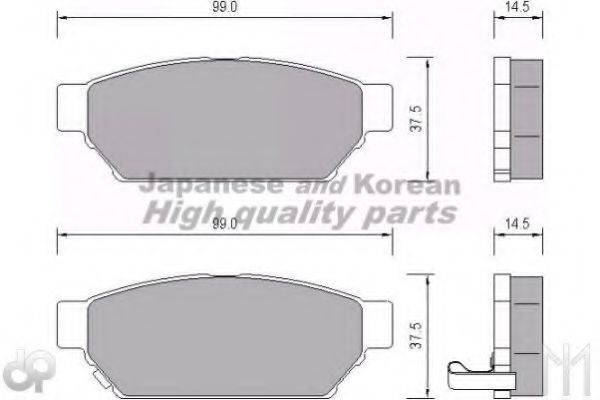 ASHUKI C017-01A Тормозные колодки для MITSUBISHI MIRAGE (Митсубиши/митсубиси Мирагэ) ASHUKI C017-01A Тормозные колодки для MITSUBISHI MIRAGE (Митсубиши/митсубиси Мирагэ)