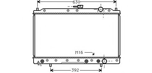 ASHUKI C556-01 Радиатор, охлаждение двигателя 