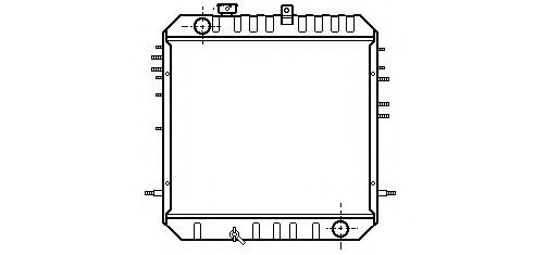 ASHUKI C556-06 Радиатор, охлаждение двигателя 