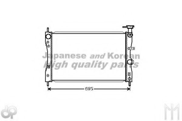 ASHUKI C557-05 Радиатор, охлаждение двигателя 