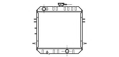 ASHUKI C557-08 Радиатор, охлаждение двигателя 