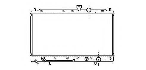 ASHUKI C557-10 Радиатор, охлаждение двигателя 