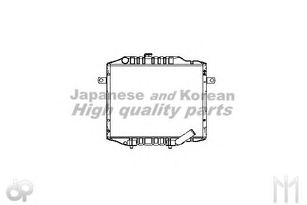 ASHUKI C557-53 Радиатор, охлаждение двигателя 