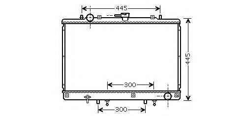 ASHUKI C557-58 Радиатор, охлаждение двигателя 