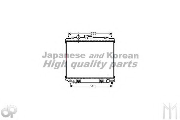 ASHUKI C557-64 Радиатор, охлаждение двигателя 