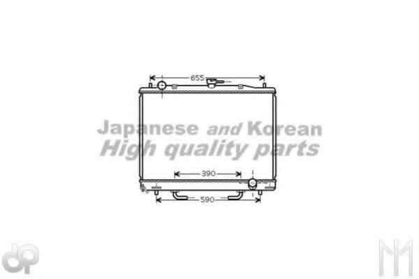 ASHUKI C557-68 Радиатор, охлаждение двигателя 
