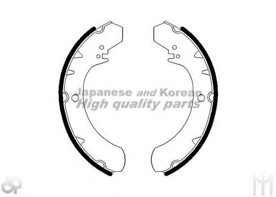 ASHUKI D085-03 Тормозные колодоки 