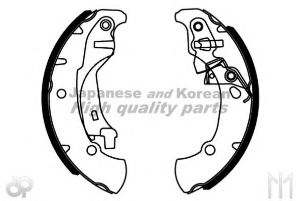 ASHUKI D086-10 Тормозные колодоки 