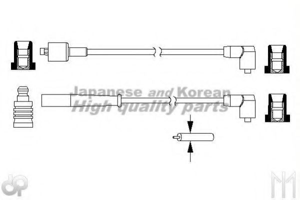 ASHUKI D124-10 Комплект проводов зажигания для DAIHATSU DOMINO II (Дайхатсу Домино 2) ASHUKI D124-10 Комплект проводов зажигания для DAIHATSU DOMINO II (Дайхатсу Домино 2)
