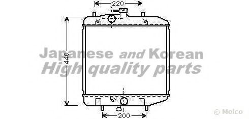 ASHUKI D550-01 Радиатор, охлаждение двигателя 