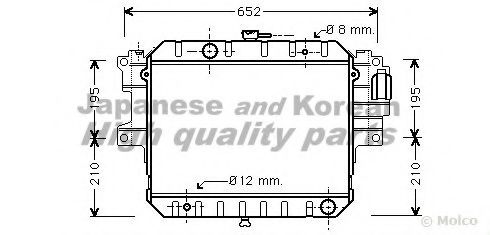 ASHUKI D551-26 Радиатор, охлаждение двигателя для DAIHATSU FEROZA HARD TOP (Дайхатсу Фэроза хард топ) ASHUKI D551-26 Радиатор, охлаждение двигателя для DAIHATSU FEROZA HARD TOP (Дайхатсу Фэроза хард топ)