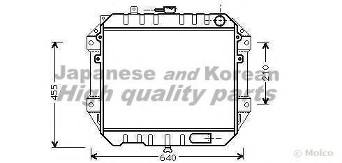 ASHUKI D551-79 Радиатор, охлаждение двигателя 