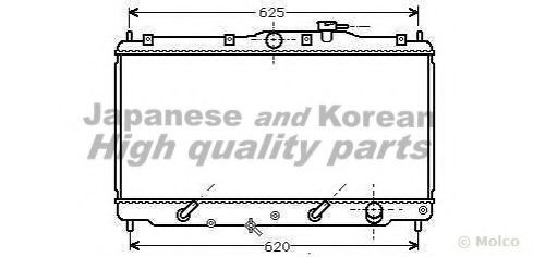 ASHUKI H551-02 Радиатор, охлаждение двигателя 