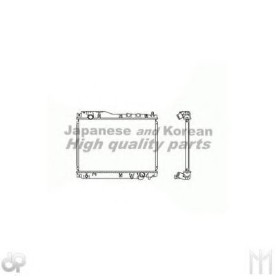 ASHUKI H551-04 Радиатор, охлаждение двигателя 