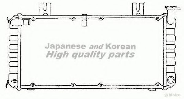 ASHUKI H551-06 Радиатор, охлаждение двигателя 