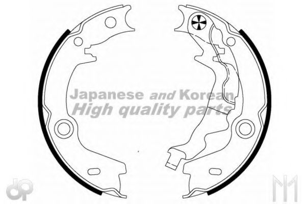 ASHUKI HRK12530 Тормозные колодоки 