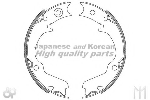 ASHUKI HRK13126 Тормозные колодоки 