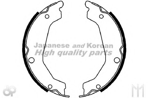 ASHUKI HRK13132 Тормозные колодоки 