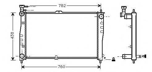 ASHUKI I250-12 Радиатор, охлаждение двигателя для KIA CARNIVAL I (Киа Карнивал 1) ASHUKI I250-12 Радиатор, охлаждение двигателя для KIA CARNIVAL I (Киа Карнивал 1)