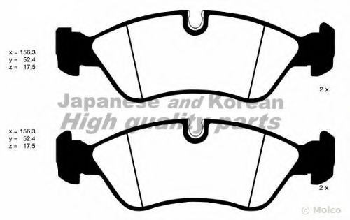 ASHUKI J008-01 Тормозные колодки для DAEWOO (Дэу) ASHUKI J008-01 Тормозные колодки для DAEWOO (Дэу)