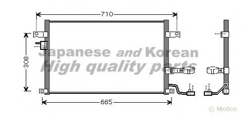 ASHUKI J033-17 Конденсатор, кондиционер для DAEWOO LACETTI (Дэу Лачетти) ASHUKI J033-17 Конденсатор, кондиционер для DAEWOO LACETTI (Дэу Лачетти)
