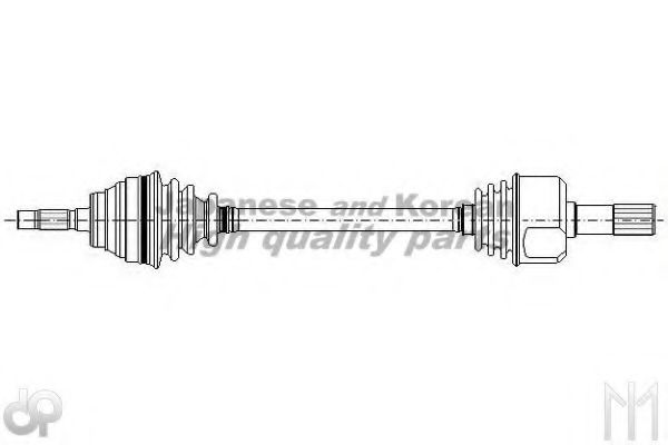 ASHUKI J156-02 Приводной вал для CHEVROLET (Шевроле) ASHUKI J156-02 Приводной вал для CHEVROLET (Шевроле)