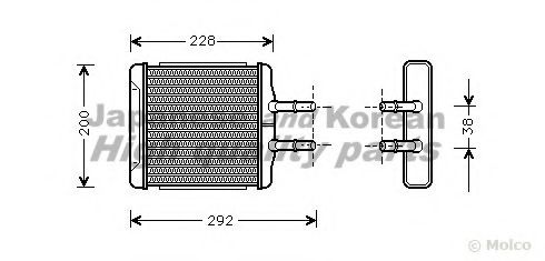 ASHUKI J214-05 Теплообменник, отопление салона 96231949 для DAEWOO (Дэу) ASHUKI J214-05 Теплообменник, отопление салона 96231949 для DAEWOO (Дэу)