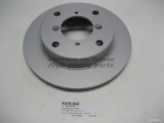 ASHUKI K016-04Z Тормозной диск для SUZUKI CULTUS II (Сузуки Cултус 2) ASHUKI K016-04Z Тормозной диск для SUZUKI CULTUS II (Сузуки Cултус 2)