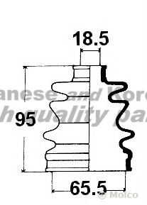 ASHUKI K078-35 Комплект пылника, приводной вал для DAIHATSU CUORE II (Дайхатсу Cуорэ 2) ASHUKI K078-35 Комплект пылника, приводной вал для DAIHATSU CUORE II (Дайхатсу Cуорэ 2)