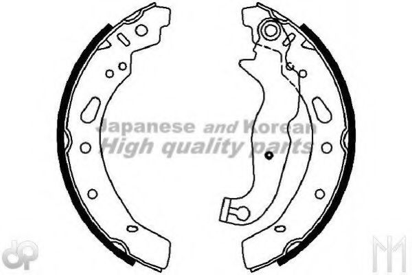 ASHUKI M068-15 Тормозные колодоки 