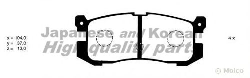 ASHUKI M074-01 Тормозные колодки для MAZDA 626 III (Мазда 626 3) ASHUKI M074-01 Тормозные колодки для MAZDA 626 III (Мазда 626 3)