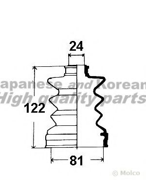 ASHUKI M167-01 Комплект пылника, приводной вал для MAZDA 626 III (Мазда 626 3) ASHUKI M167-01 Комплект пылника, приводной вал для MAZDA 626 III (Мазда 626 3)