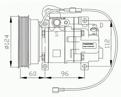 ASHUKI M550-13 Компрессор, кондиционер C100-61-450A для MAZDA 626 III (Мазда 626 3) ASHUKI M550-13 Компрессор, кондиционер C100-61-450A для MAZDA 626 III (Мазда 626 3)