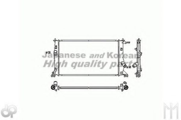 ASHUKI M559-43 Радиатор, охлаждение двигателя 