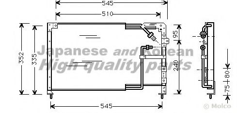 ASHUKI M981-03 Конденсатор, кондиционер для MAZDA 323 III (Мазда 323 3) ASHUKI M981-03 Конденсатор, кондиционер для MAZDA 323 III (Мазда 323 3)
