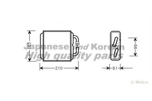 ASHUKI M981-17 Теплообменник, отопление салона для MAZDA (Мазда) ASHUKI M981-17 Теплообменник, отопление салона для MAZDA (Мазда)