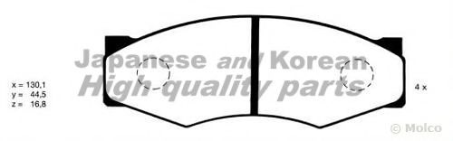 ASHUKI N009-09 Тормозные колодки для NISSAN (Ниссан) ASHUKI N009-09 Тормозные колодки для NISSAN (Ниссан)