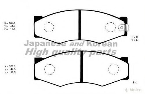 ASHUKI N009-10 Тормозные колодки для NISSAN (Ниссан) ASHUKI N009-10 Тормозные колодки для NISSAN (Ниссан)