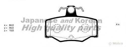 ASHUKI N009-35 Тормозные колодки для NISSAN PRIMERA (Ниссан Примера) ASHUKI N009-35 Тормозные колодки для NISSAN PRIMERA (Ниссан Примера)