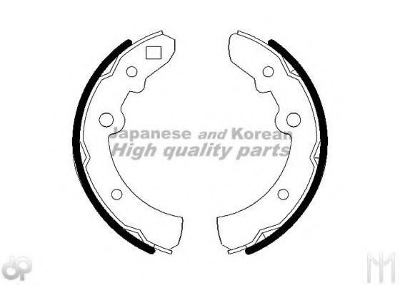 ASHUKI N011-61 Тормозные колодоки 